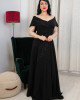 فستان سواريه أسود أنيق فستان سواريه أسود أنيق