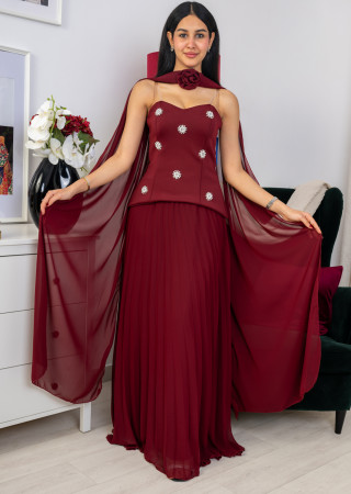 فستان الوردة البراقة