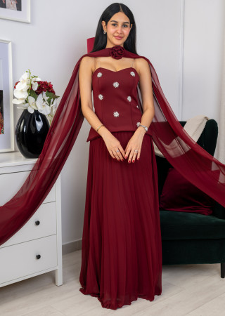 فستان الوردة البراقة